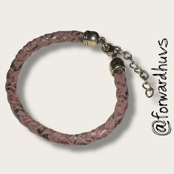 Bundle Sale 3 for $15 | Adjustable Braided Brown Vegan Leather Bracelet - Picture 1 of 10